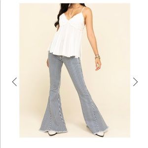 Show Me Your Mumu Pin Stripe Berkeley Bells